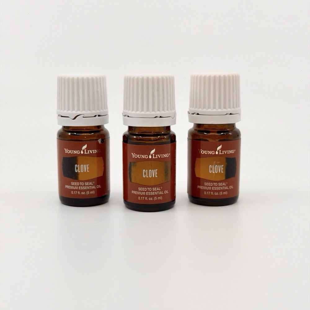 Young Living Clove Essential Oil 3 PACK 5ml Seed to Seal New Sealed Bundle